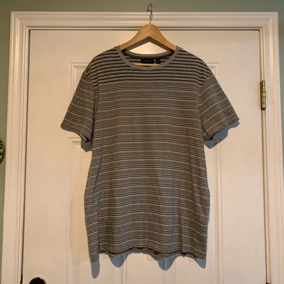 Men’s Marc Anthony XXL Shirt Gray Striped EUC - Picture 5 of 5